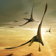 Five pterosaurs soar over the sea in what is now Scotland, some 170 million years ago.